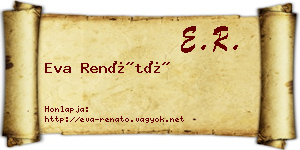 Eva Renátó névjegykártya