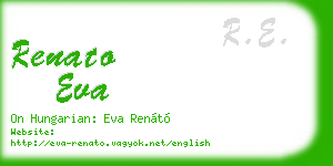 renato eva business card
