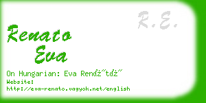 renato eva business card